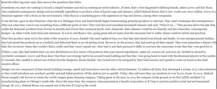 1.What was Lowry and Ryans strategy for finding