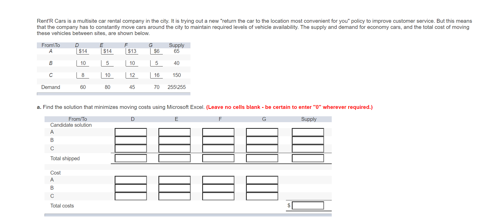 Rent'R Cars is a multisite car rental company in