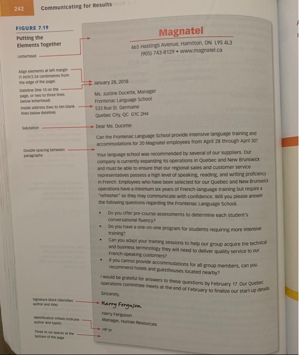 Letter Assignment 11% Use researched evidence