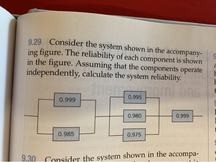 question 9.29 help please! 9.29 Consider the