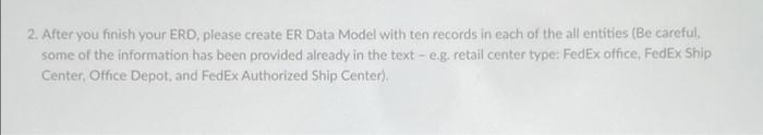 please help out and answer question FedEx wants