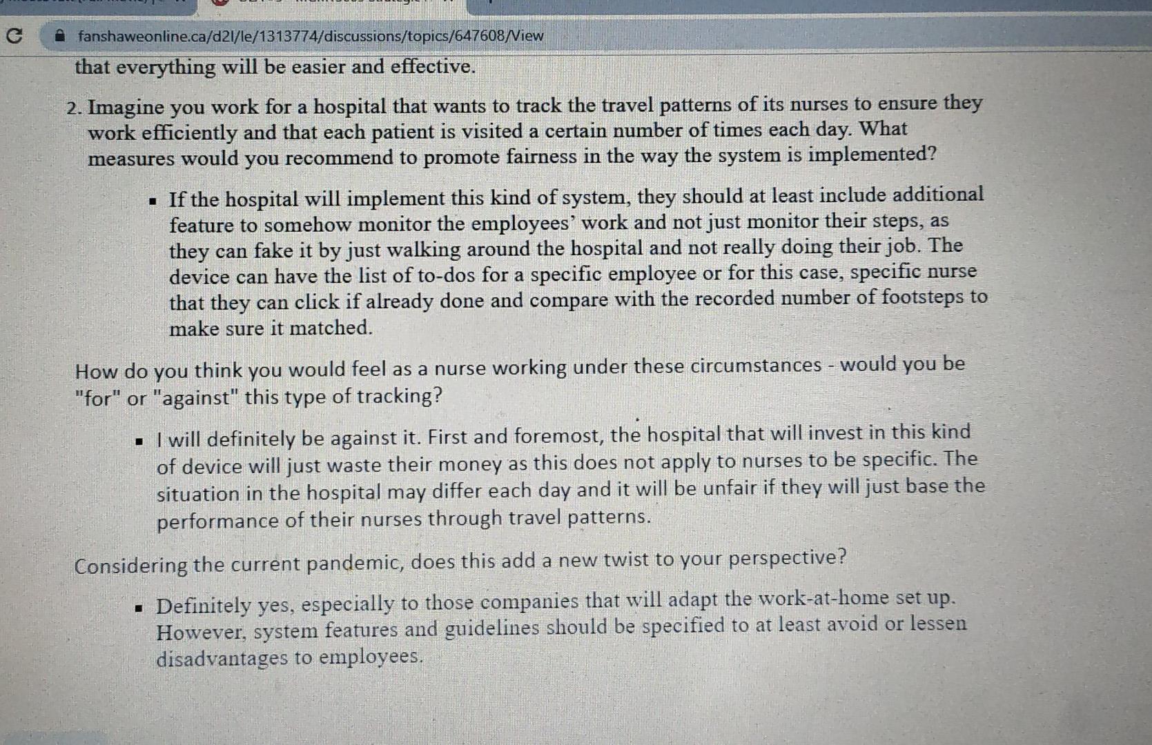 This is management discussion post. how can I