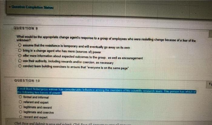 Question Completion Status: QUESTIONS What would