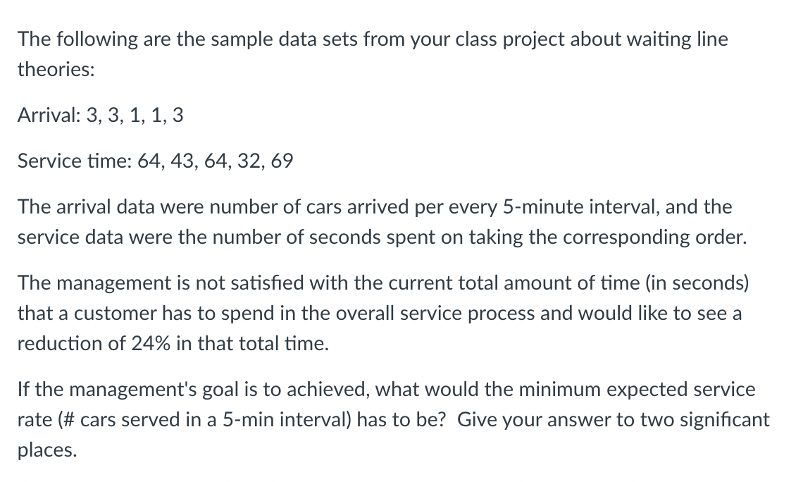 The following are the sample data sets from your