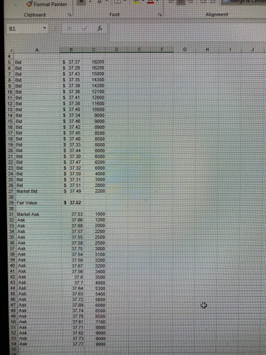 please answer all the questions. the data for