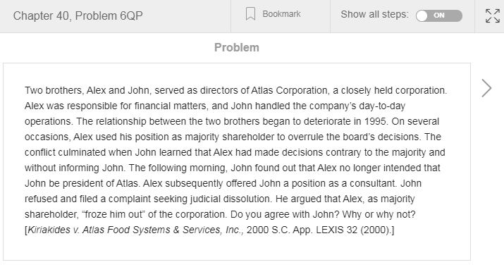 analyze the cases in the Questions and Problems: