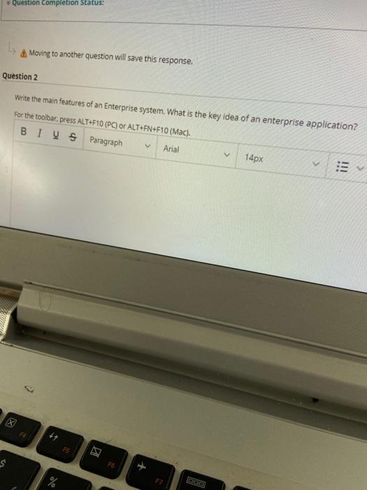 A Moving to another question wa Arial Question 2