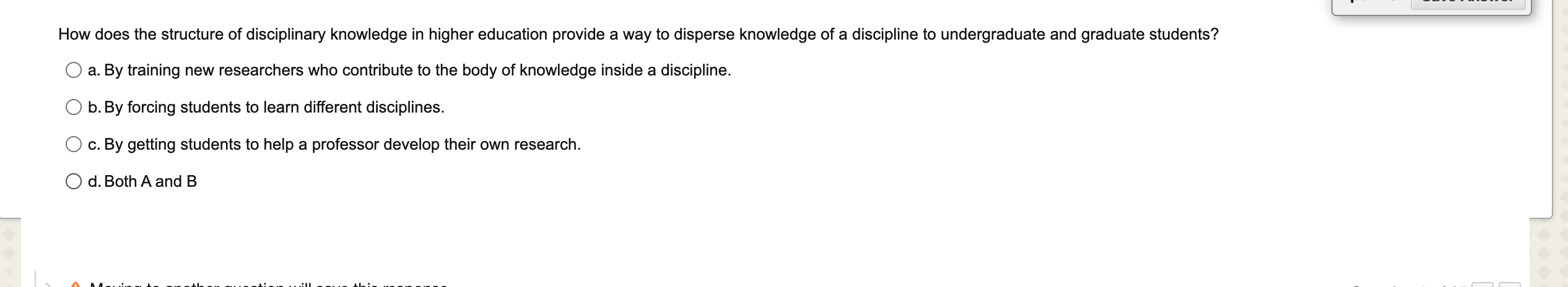 Question 11 4 points Save Answer When theories