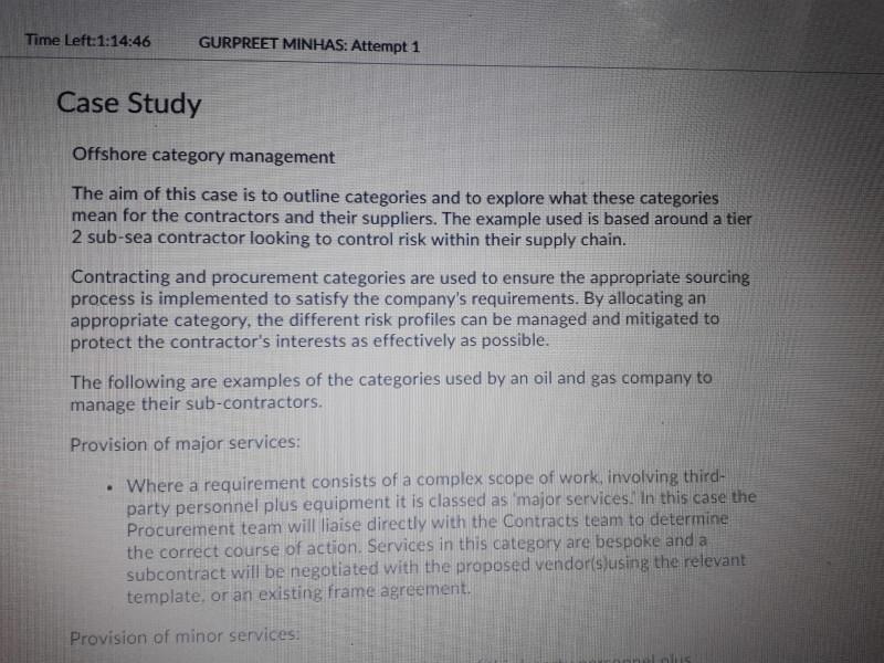 here is the case study plz answer the question 1