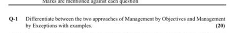 Marks are mentioned against each question Q-1