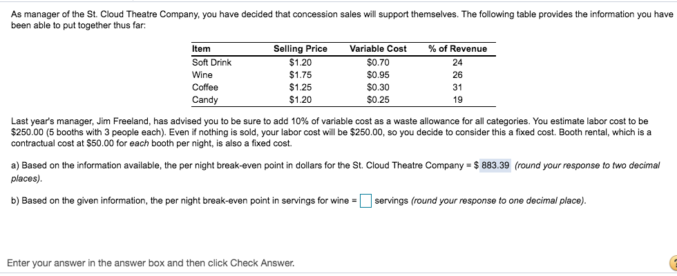 I need the answer for B please As manager of the