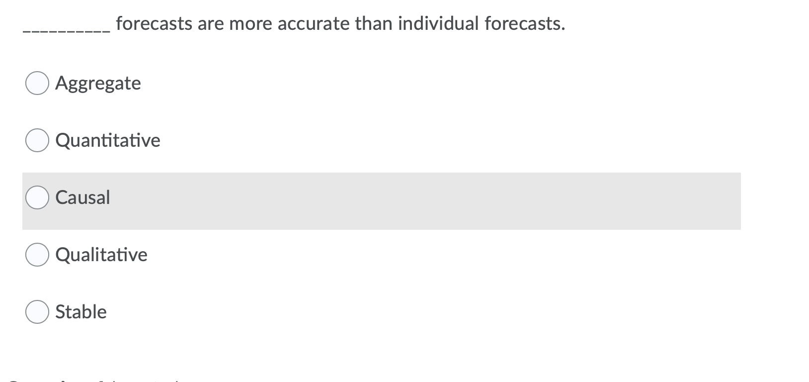 forecasts are more accurate than individual