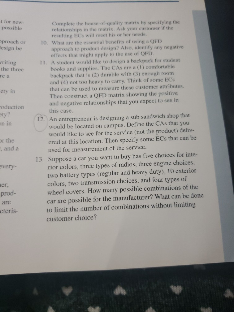 I need help with question 12. ut for new possible