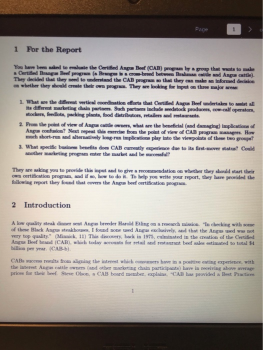 The questions on the first page need to be