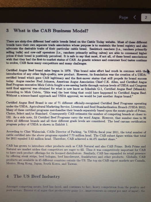 The questions on the first page need to be