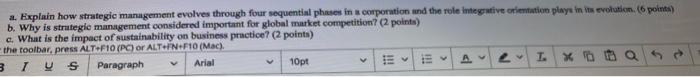 3 Qs 1. Define strategic flexibility and explain