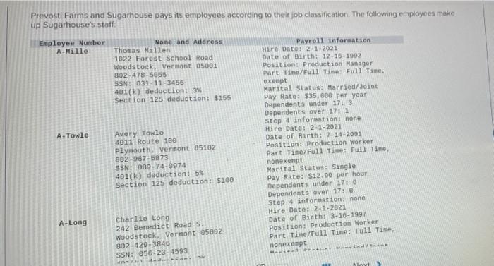 Prevosti Farms and Sugarhouse pays its employees