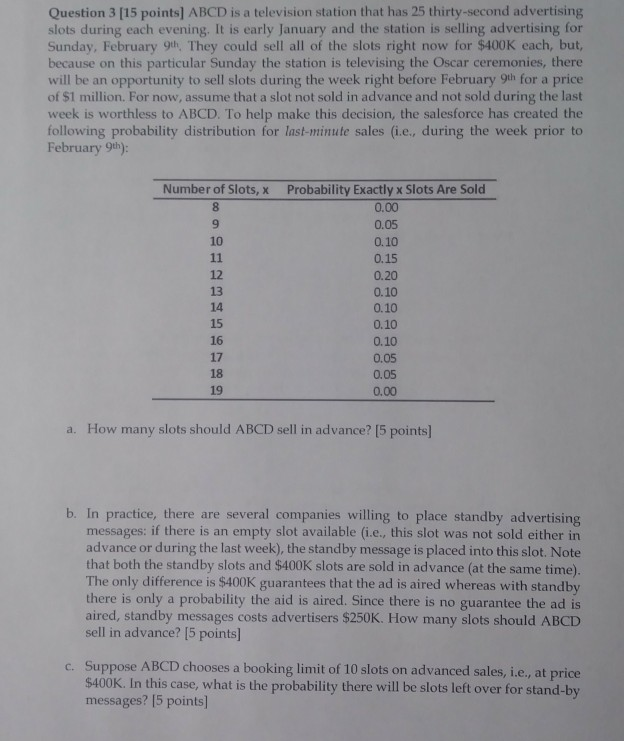 (a)-(c) please Question 3 [15 points) ABCD is a