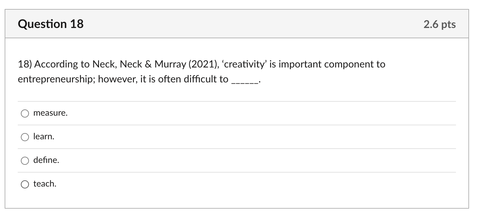 18) According to Neck, Neck \& Murray (2021),