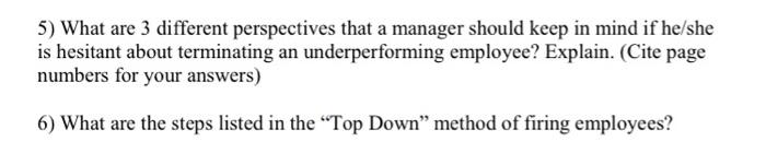 "Fix Them or Fire Them" book assignment Cite page