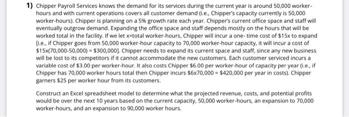 how to create excel spreadsheet for this question