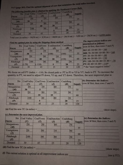 Please show full work !! 70 35 9.17 (pape 383).