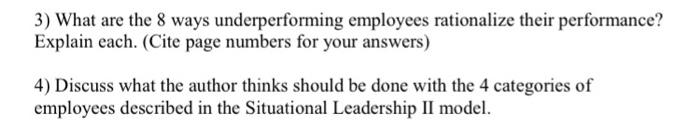 "Fix Them or Fire Them" book assignment Cite page