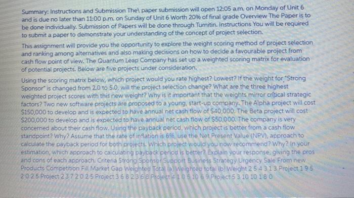 answer ASAP its question from project management