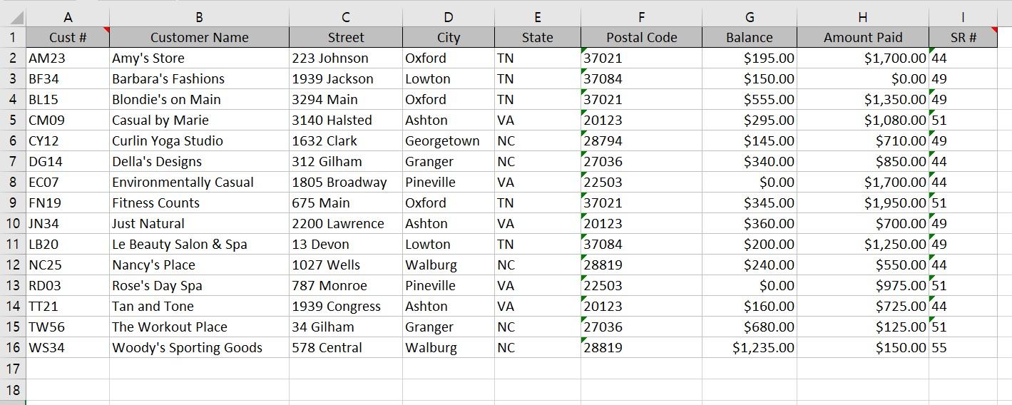 You are given two worksheets in excel file, in