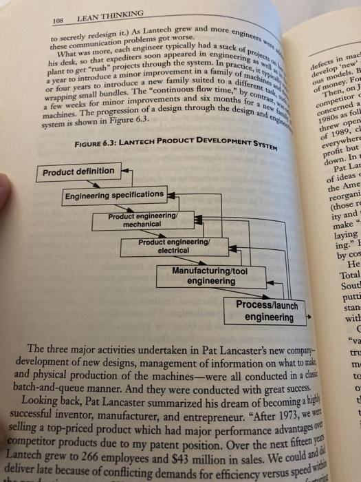 Describe Lantechs organizational structure before