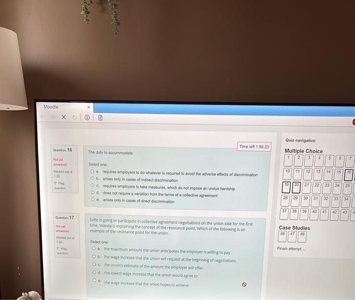 Moodle D UOTES Question 19 An illegal strike that