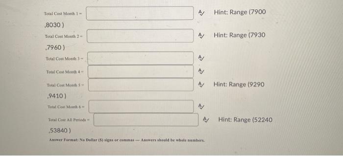 Aggregate Planning Given the projected demands