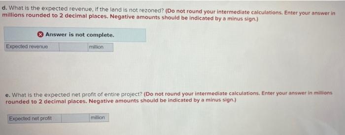 i just need d and e please A builder has located