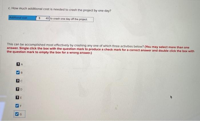 I need complete answer for question C