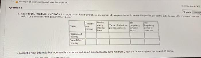 asap Moving to another question will save this