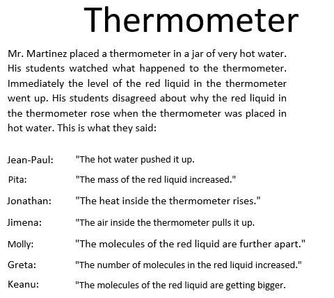Which student statement do you most agree with?