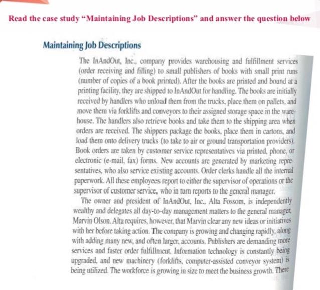 pl please make sure to answer in your words Read