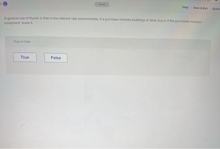 Save Help Save & Exit Subm A general rule of