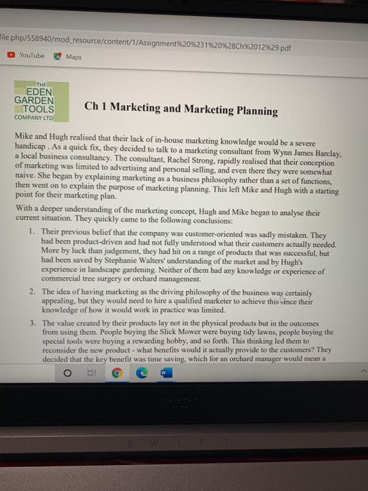 THE EDEN GARDEN TOOLS Introducing the running