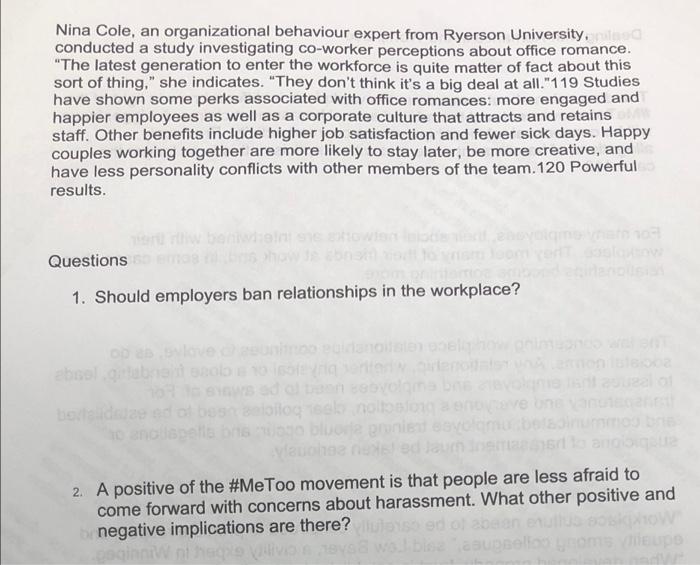 Dealing with Romance in the Workplace ovated