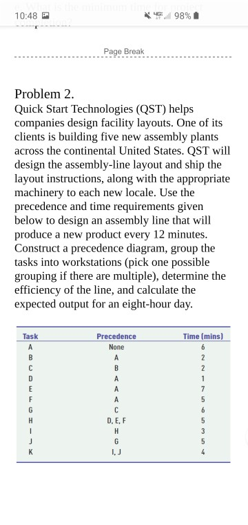 10:48 98% ............ Page Break Problem 2.