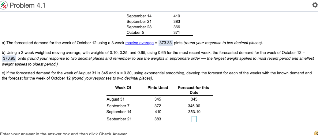 % Problem 4.1 September 14 September 21 September