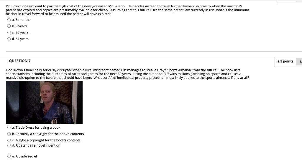 QUESTION 1 2 points Save Answer 2 points Save