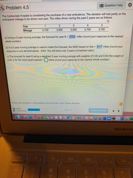 We Problem 4.5 Question Help The Carbondale