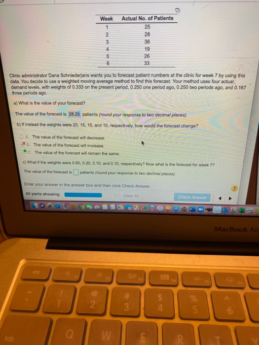 please help solve a-c on both Week 1 2 3 4 5 6