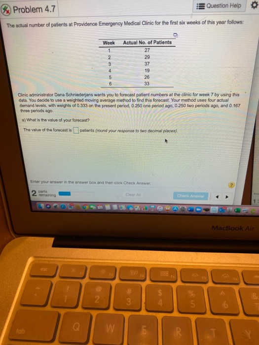 please help solve a-c on both Week 1 2 3 4 5 6