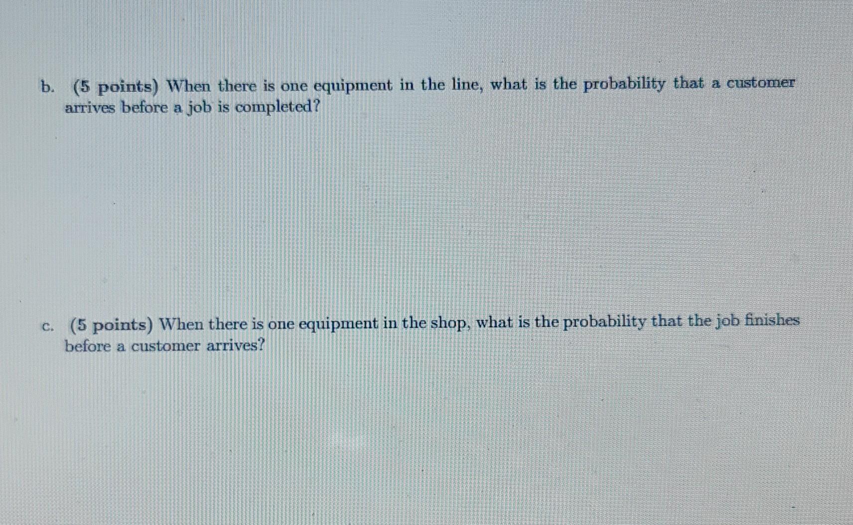 Question 2 (40 points) A small engine repair shop