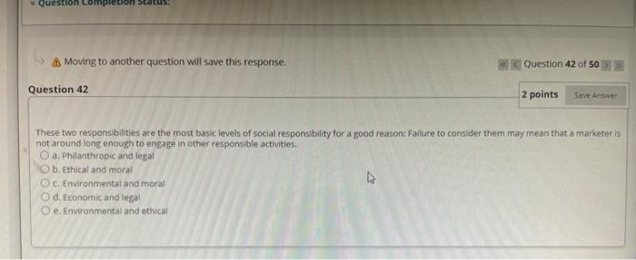 Question A Moving to another question will save