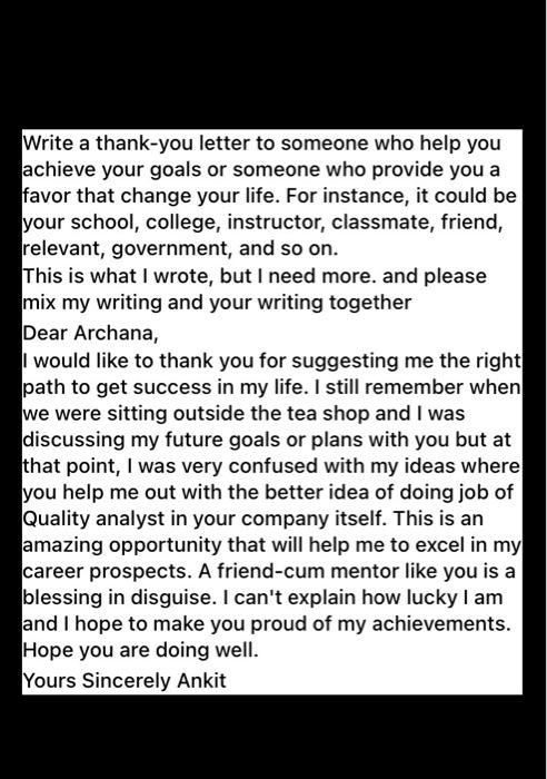 (((please do not write a new letter, just add