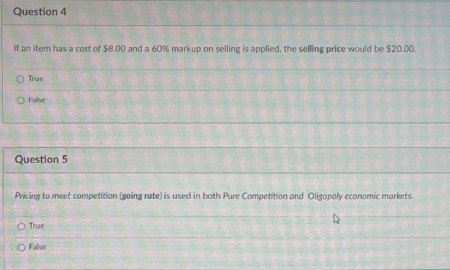 please help with these two. Thank you! Question 4